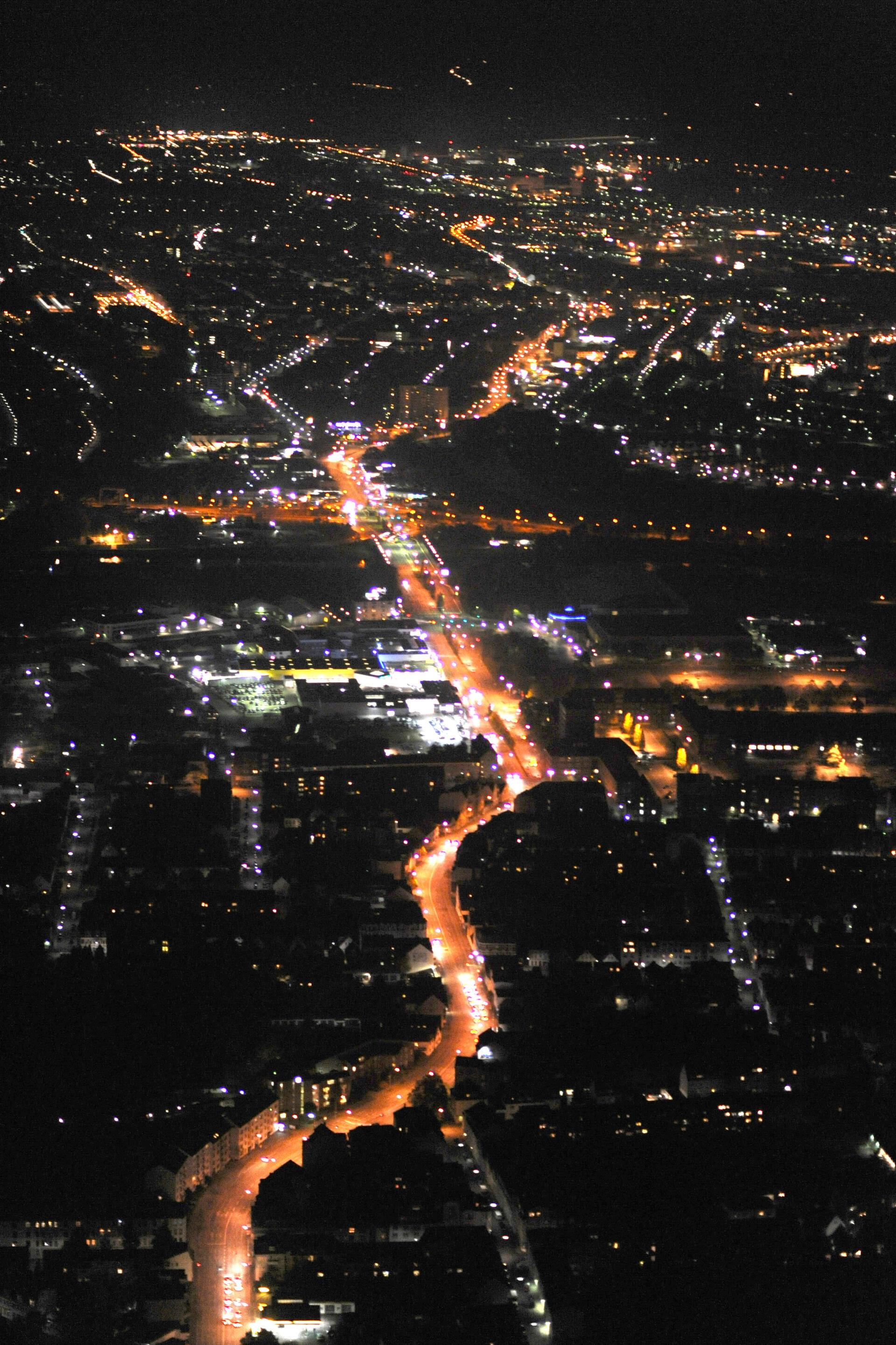 Bremerhaven bei Nacht