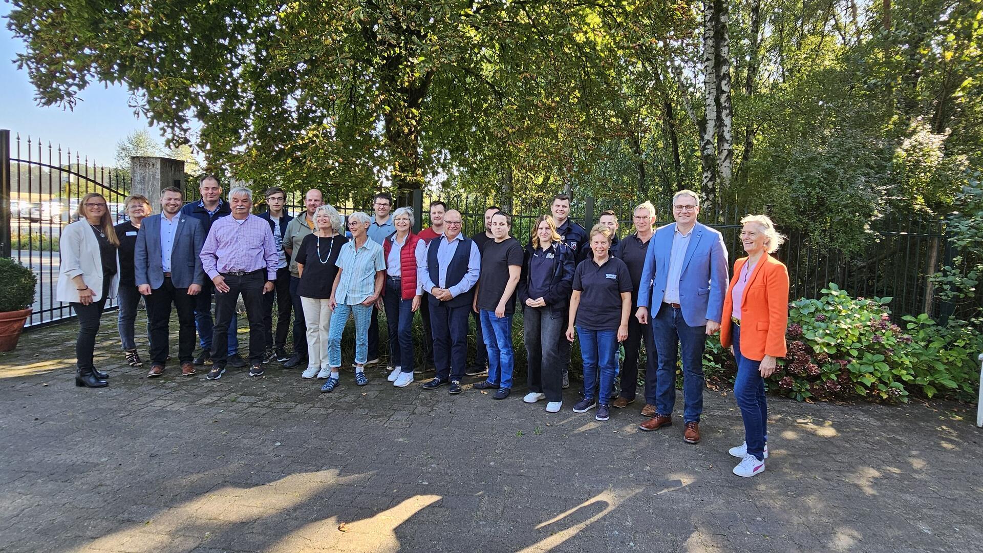 Gruppenfoto in einem Park