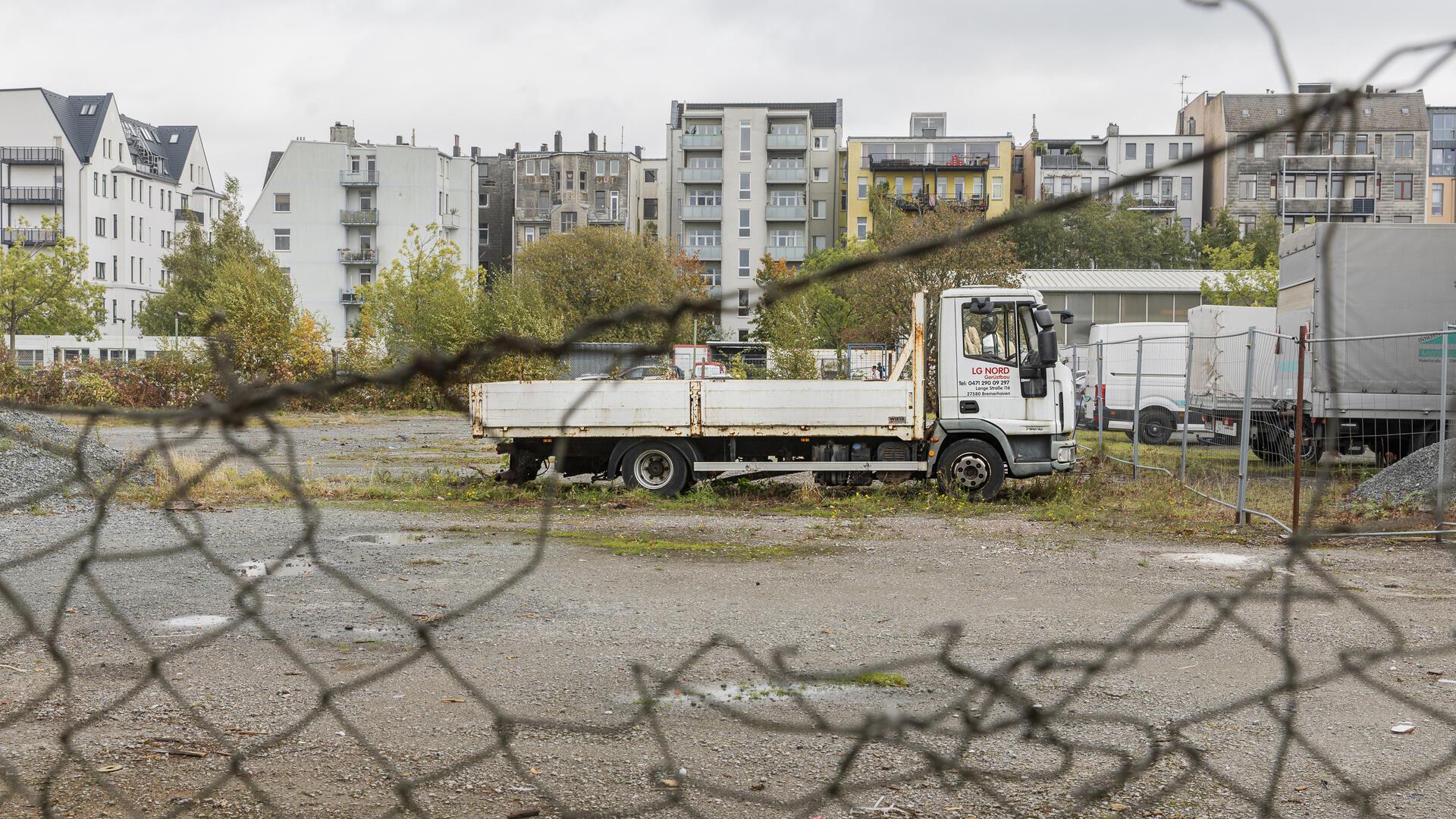 LG Nord Gerüstbau ist kurz vor der Insolvenz noch in die Dieselstraße umgezogen. Das Bild zeigt das alte Gelände „Am Gitter“.