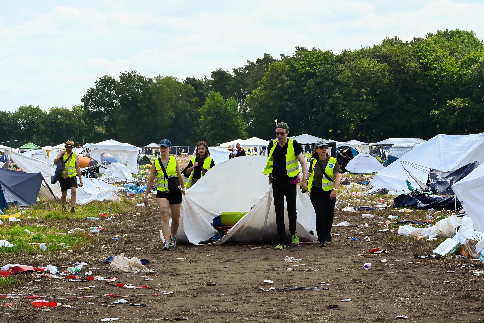 Leider gehört das auf vielen Festivals noch zum normalen Bild. Wenn die Besucher...