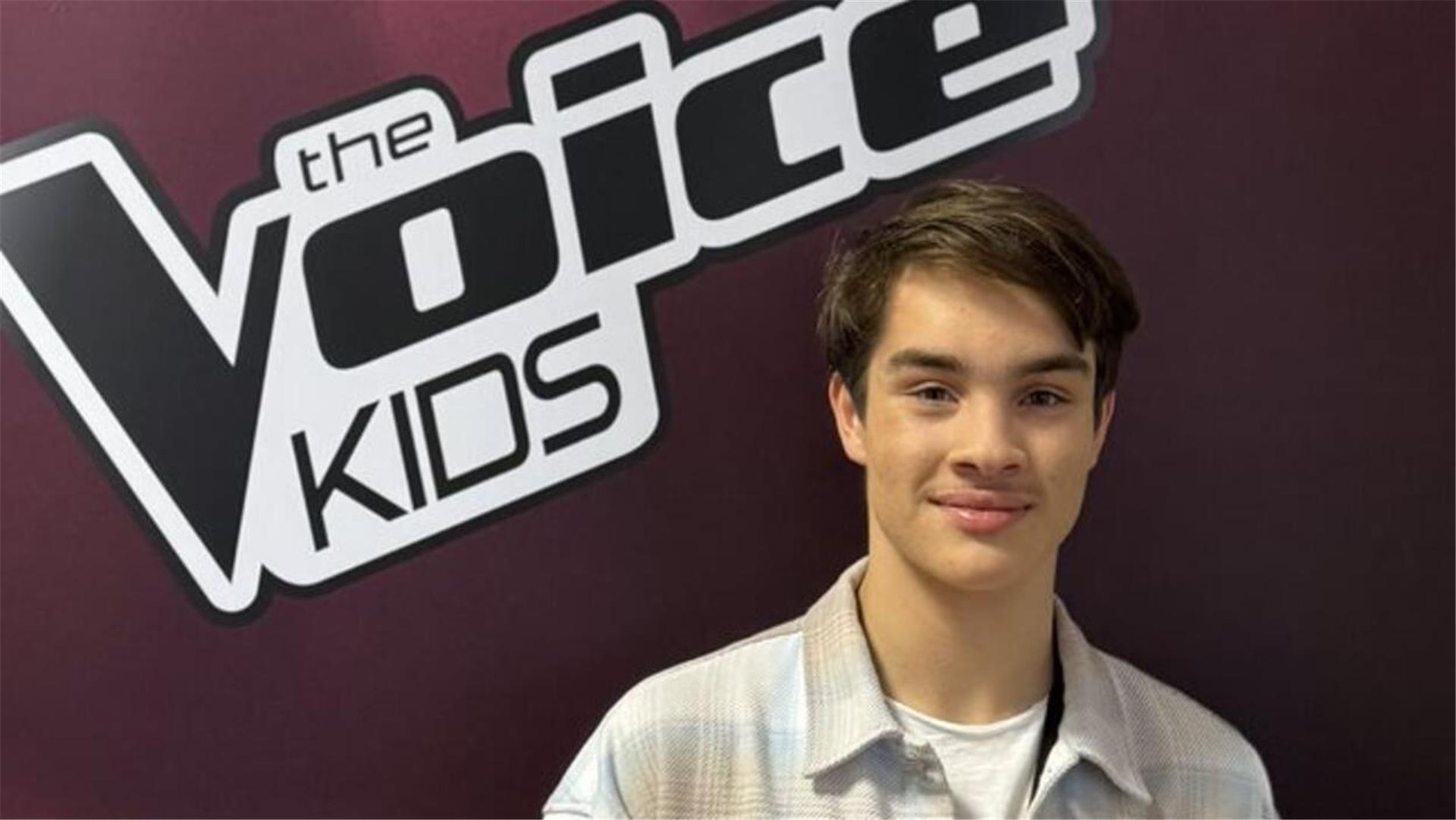 Linus Schumacher bei den Aufzeichnungen der Fernsehsendung „The Voice Kids“ in Berlin. 