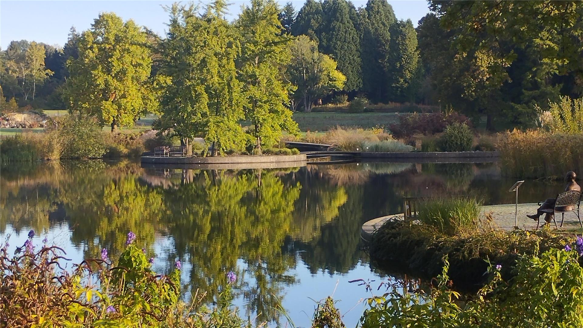 Pure Idylle im Loki-Schmidt-Park. 