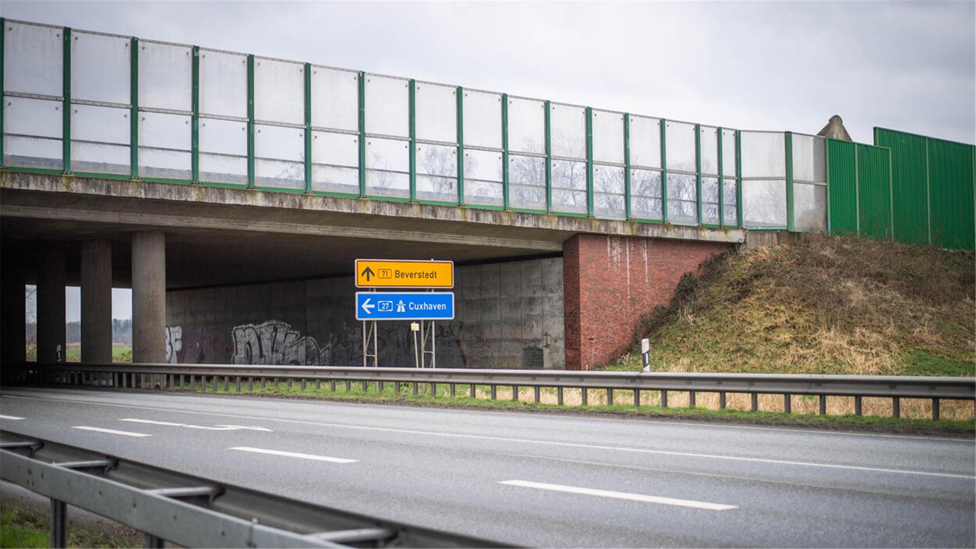 Nach Ostern starten die Arbeiten an der Brücke an der Anschlussstelle Bremerhaven-Wulsdorf. Zunächst wird die Brücke in Fahrtrichtung Cuxhaven erneuert.