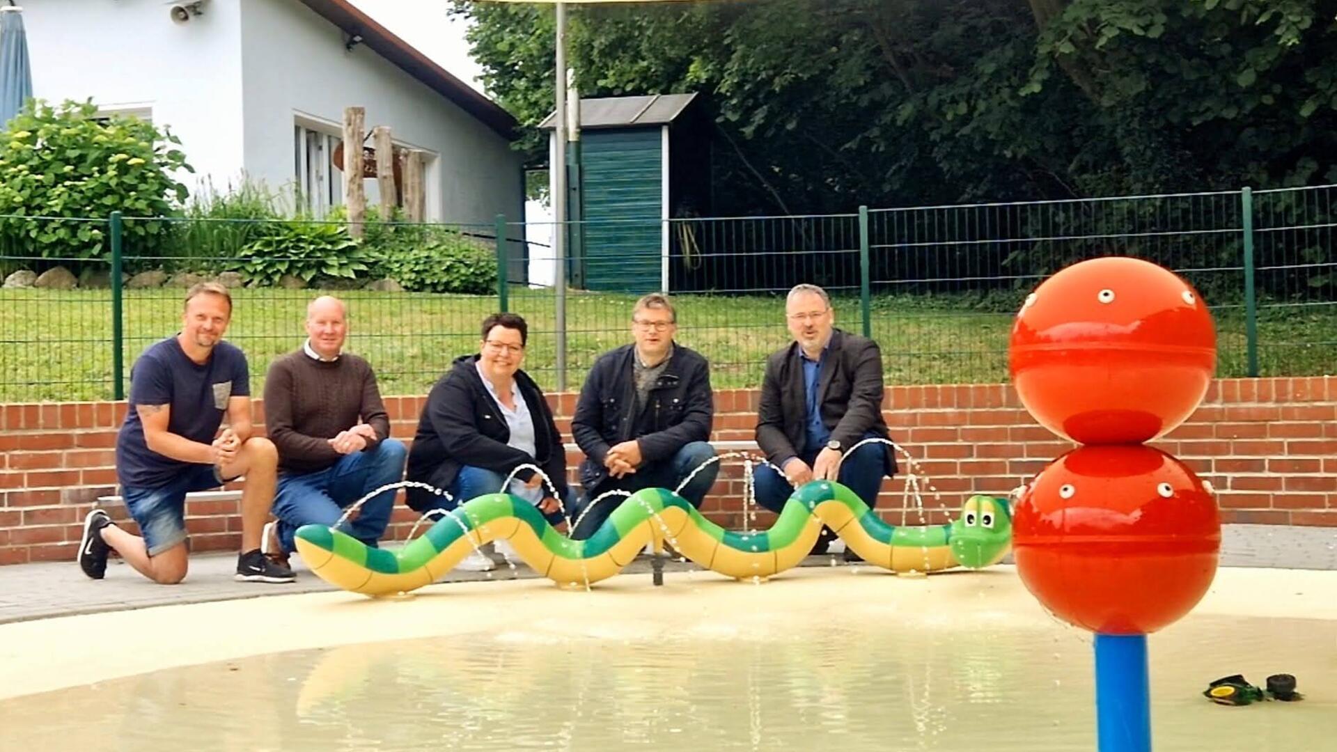 Neue Spielgeräte in Kirchtimke sorgen für noch mehr Wasserspaß.