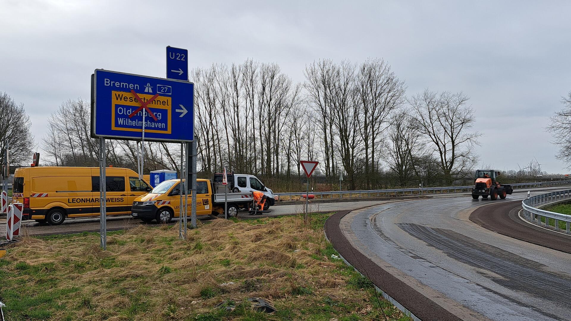 Rund zwei Jahre lang kam es an der Anschlussstelle Bremerhaven-Süd zu Bauarbeiten und Sperrungen. 