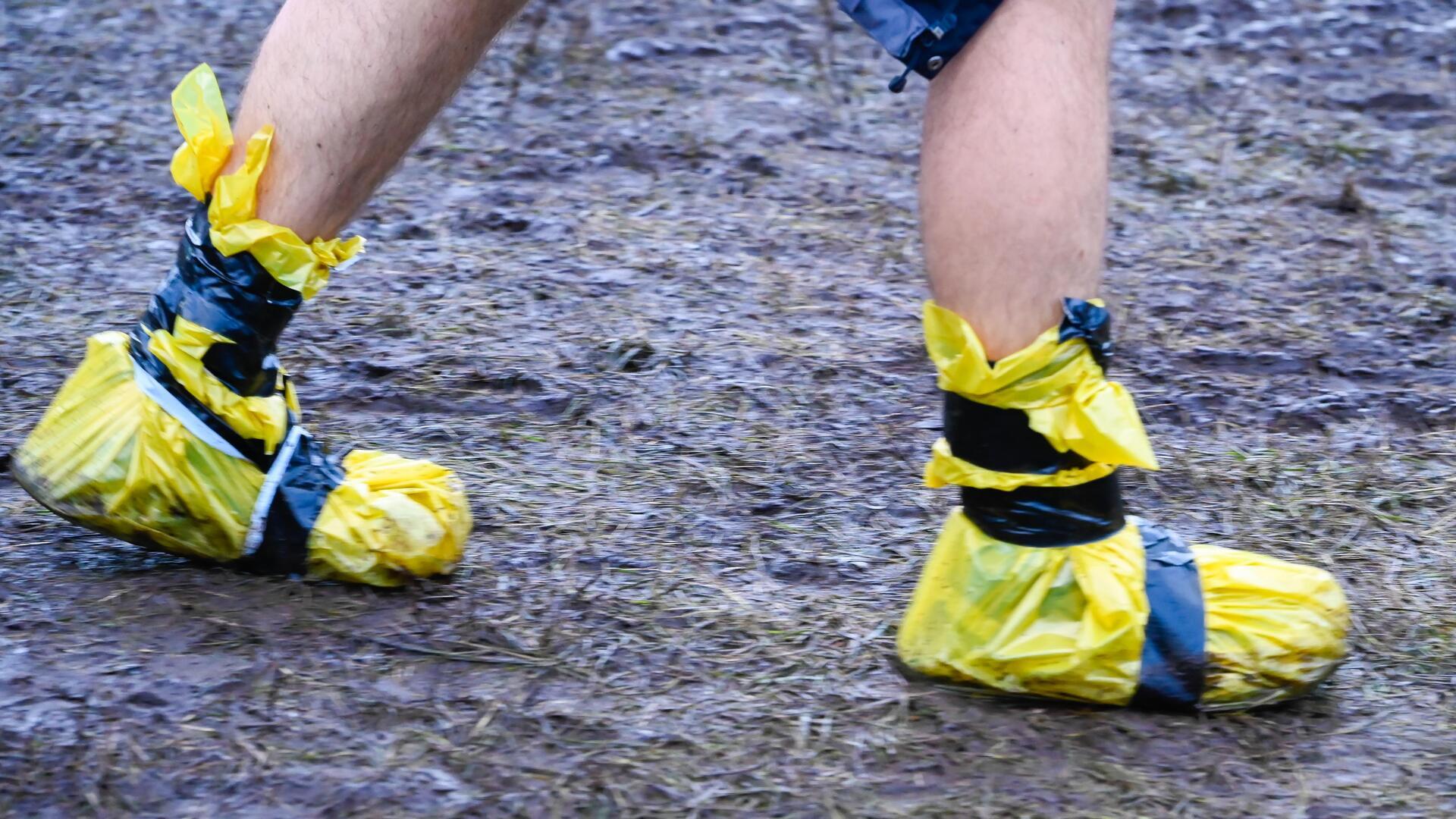 Schlamm und Matsch! Auf dem Hurricane sind Gummistiefel nun Pflicht.