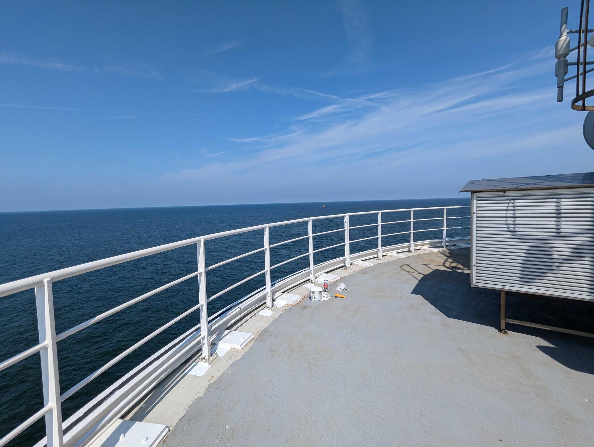 Schöner als jede Ferienwohnung an der Küste: Der Ausblick vom Freideck.