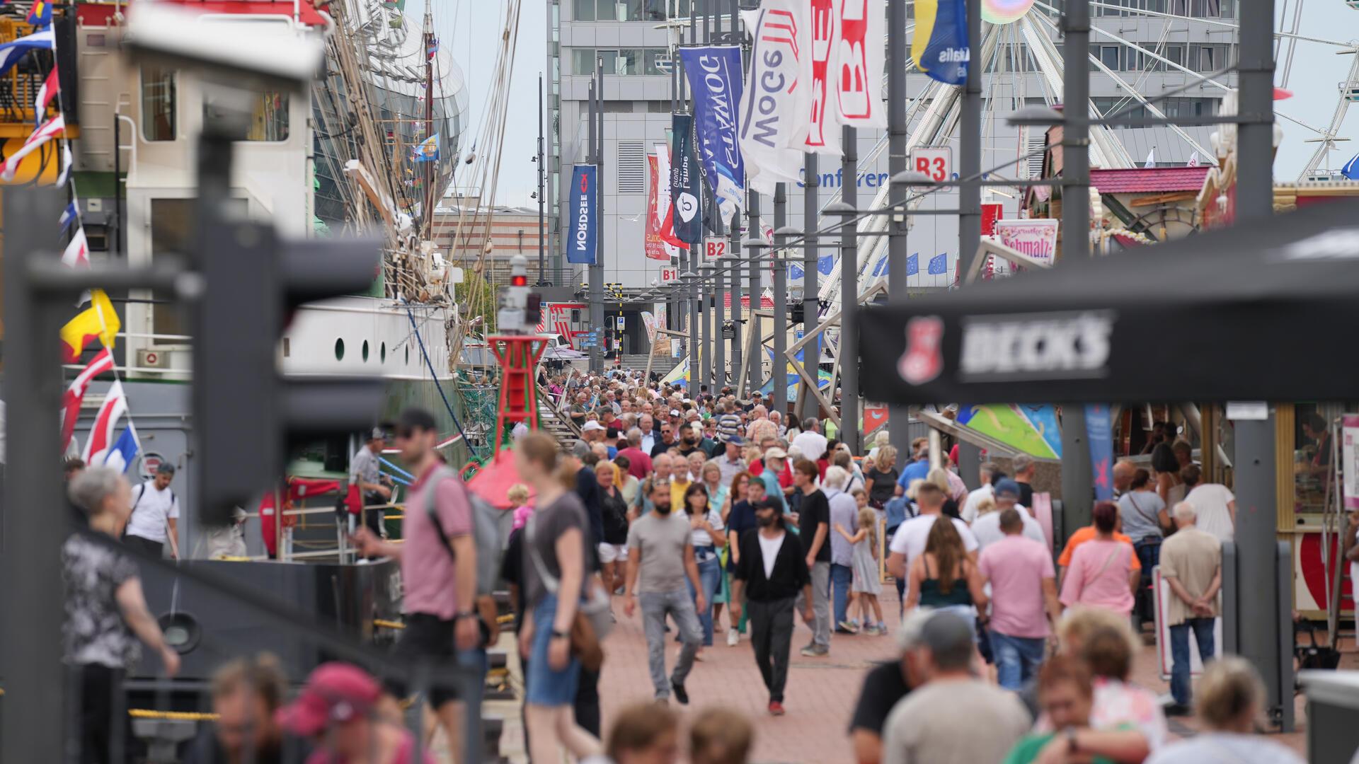 Schon am Eröffnungstag war es ganz schön voll bei den Maritimen Tagen.  