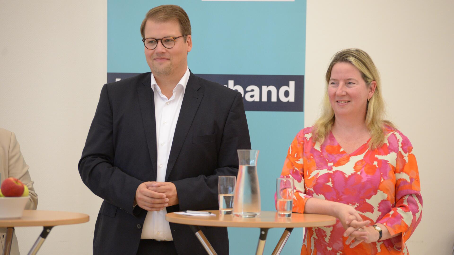 Sie kommen aus demselben Stadtverband und hätten sich gegenseitig Stimmen weggenommen: Alexander Krause und Birgit Butter.