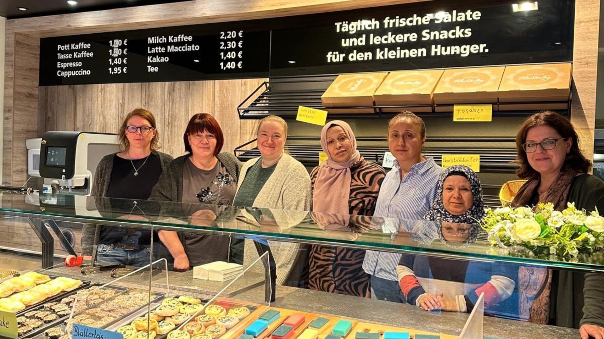 Gruppenfoto in einer Bäckerei