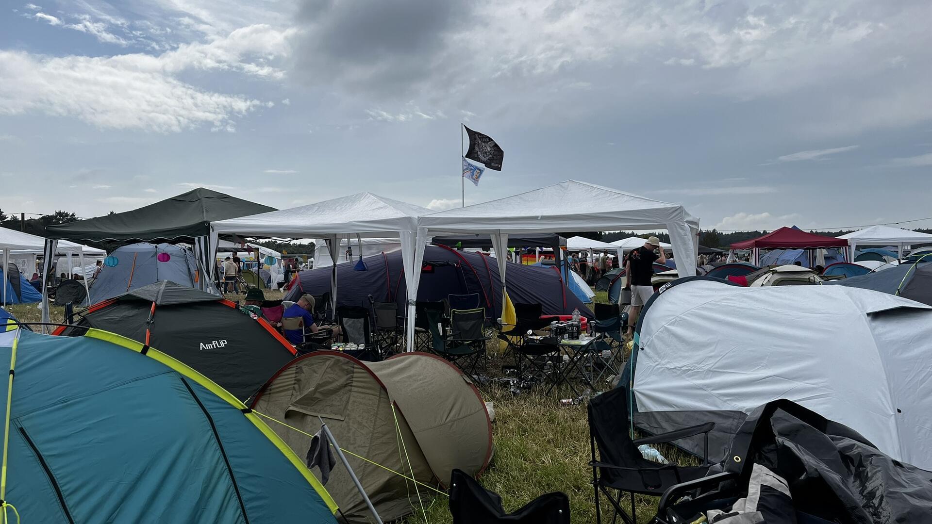 Der Zeltplatz auf dem Hurricane Festival.