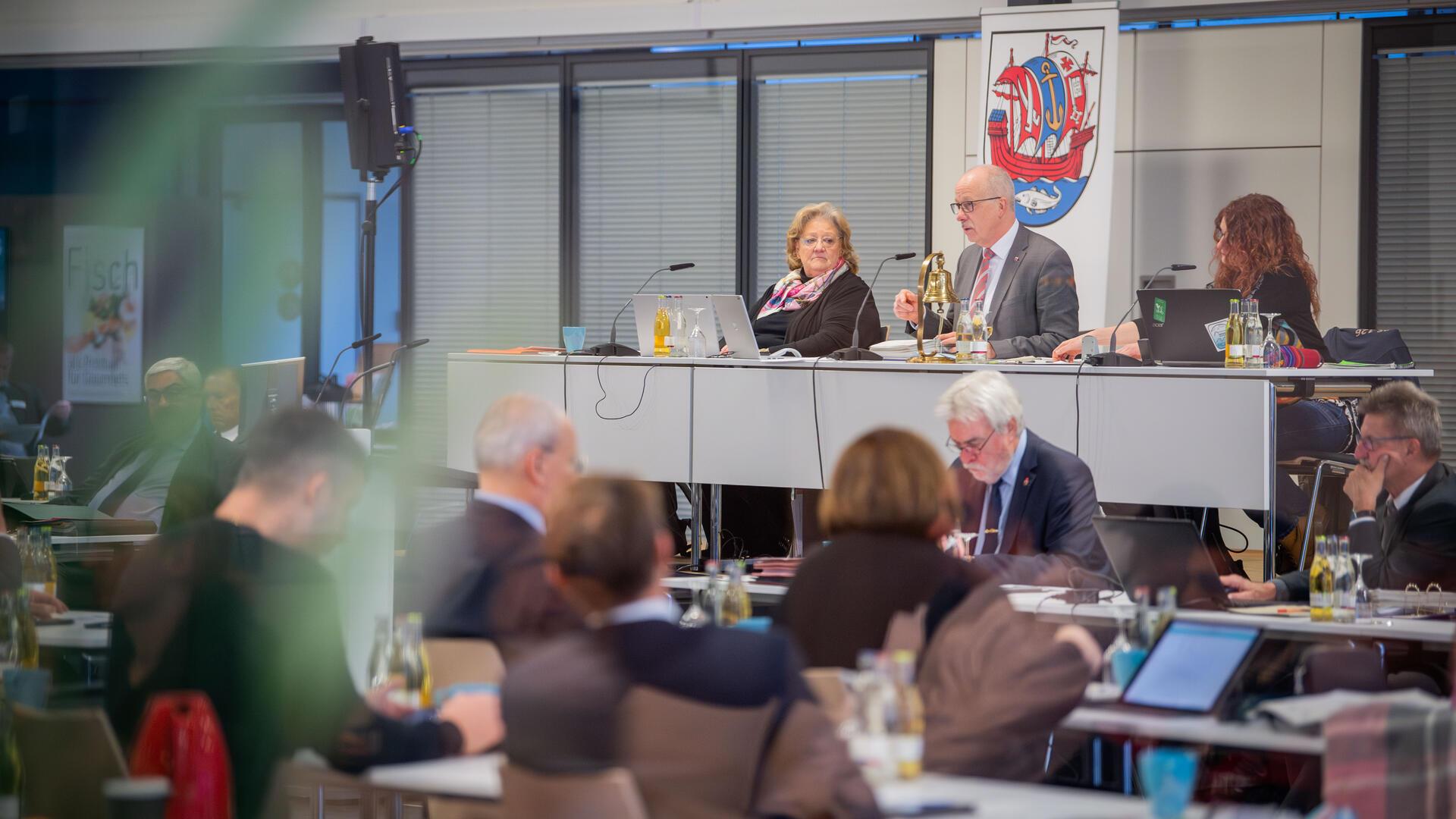 Stadtverordnetenversammlung Ende November 2023: Beginner Sitzung im Fischbahnhof. Foto: Hartmann