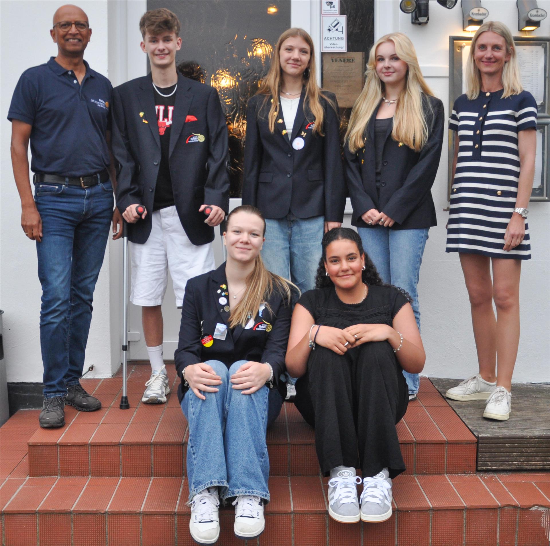 Das sind die fünf Schülerinnen und Schüler, die der Rotary Club für ihr nächstes Schuljahr ins Ausland entsendet.