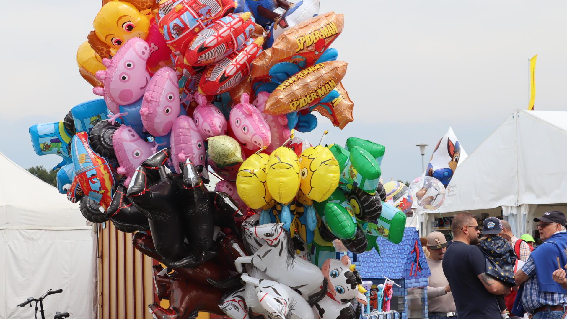 Welcher Ballon darf es sein? Hier gibt es auf jeden Fall für jedes Kinderherz das richtige Motiv.