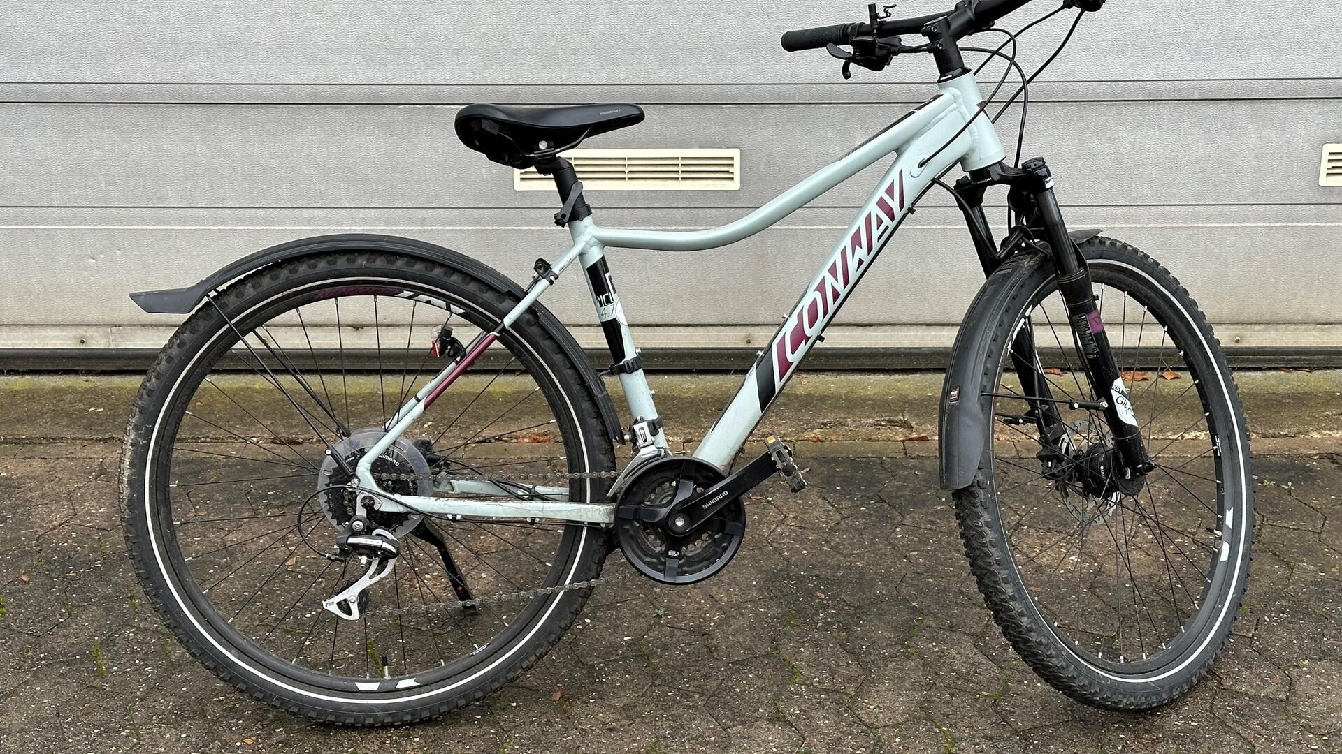 Hellblaues Männer-Fahrrad