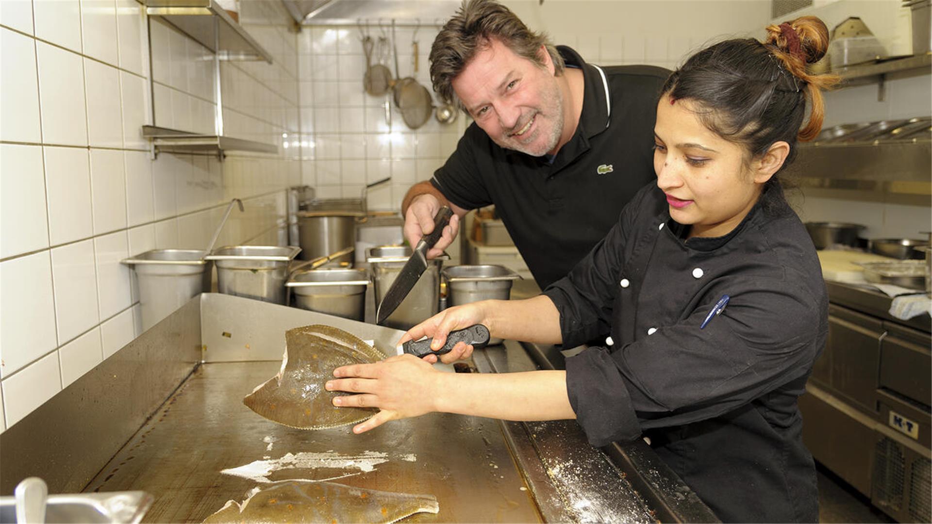 Willy Reinhard und Nikhila Simkhada.