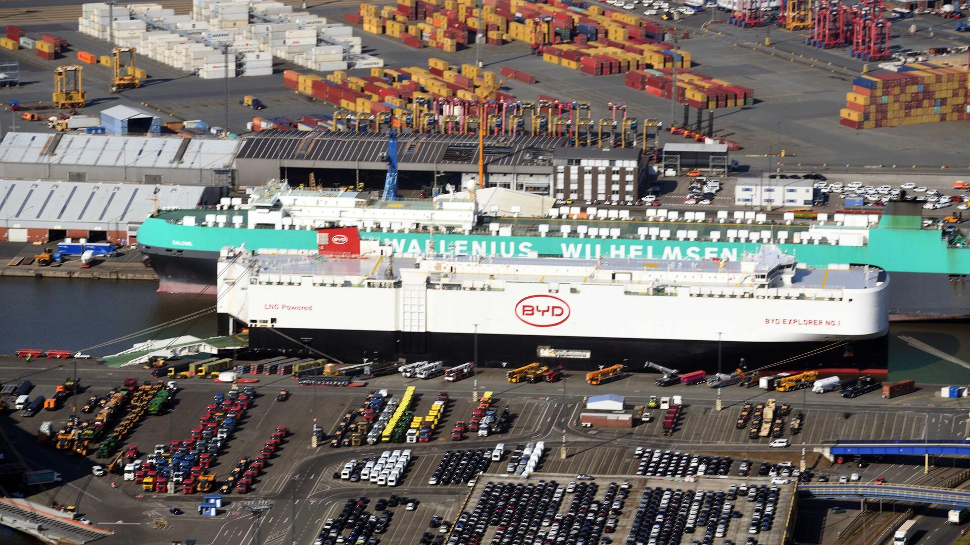 Zweiter Anlauf nach einem halben Jahr: Die „BYD Explorer No.1“ lag im Nordhafen.